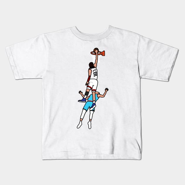 the game winning posterize 2 Kids T-Shirt by rsclvisual